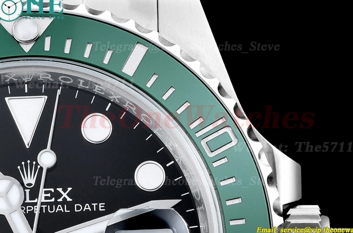 Green SS Starbucks 41mm 126610LV Clean Bezel SS SH3235 Submariner 0429